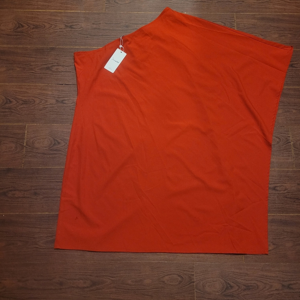 Simple Vibrant Off The Shoulders Red Dress